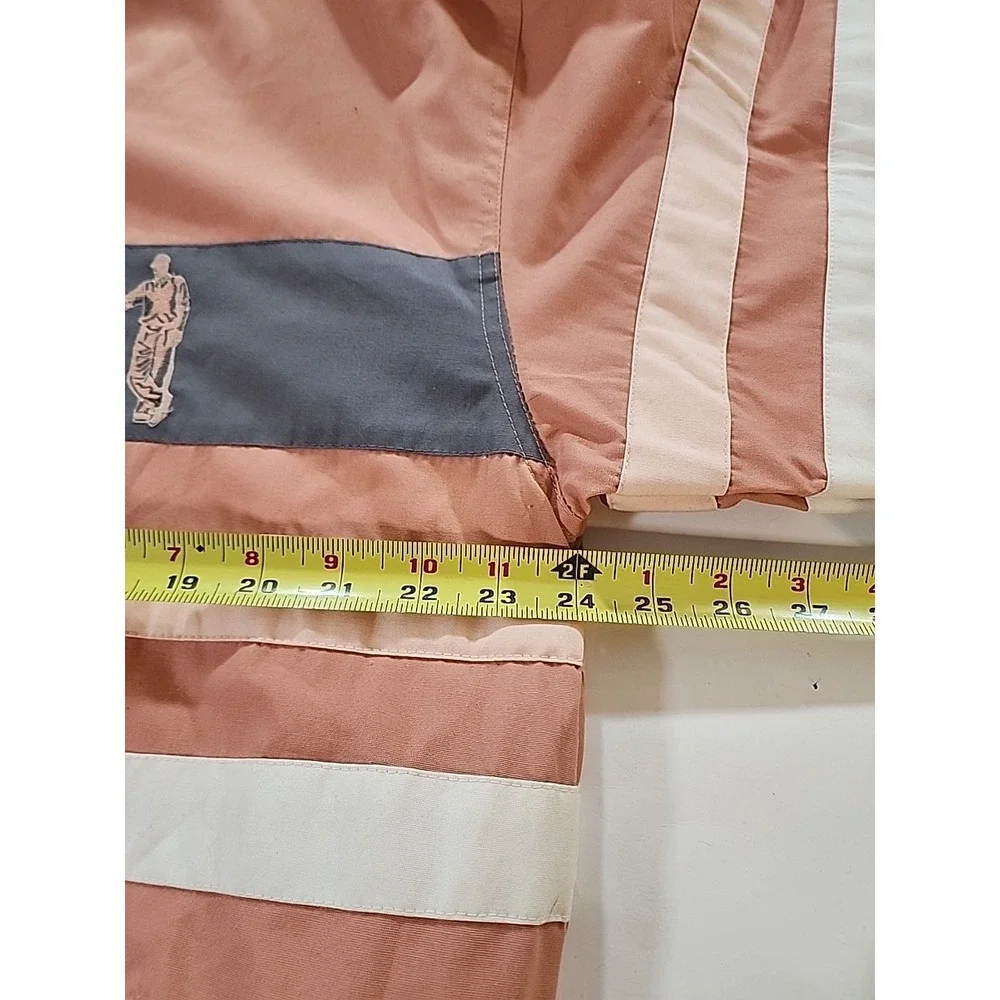 Vintage Gabicci Color Block‎ Bomber Jacket Retro Striped Casual Coat Lg